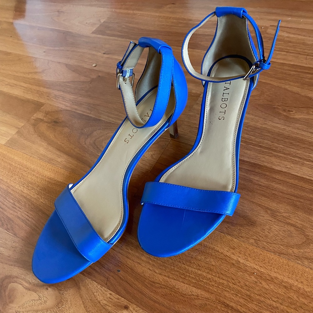 Blue Strapped Heels